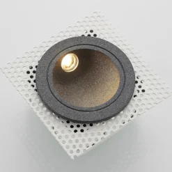 LED upotettava seinävalaisin Pordis, IP65, pyöreä