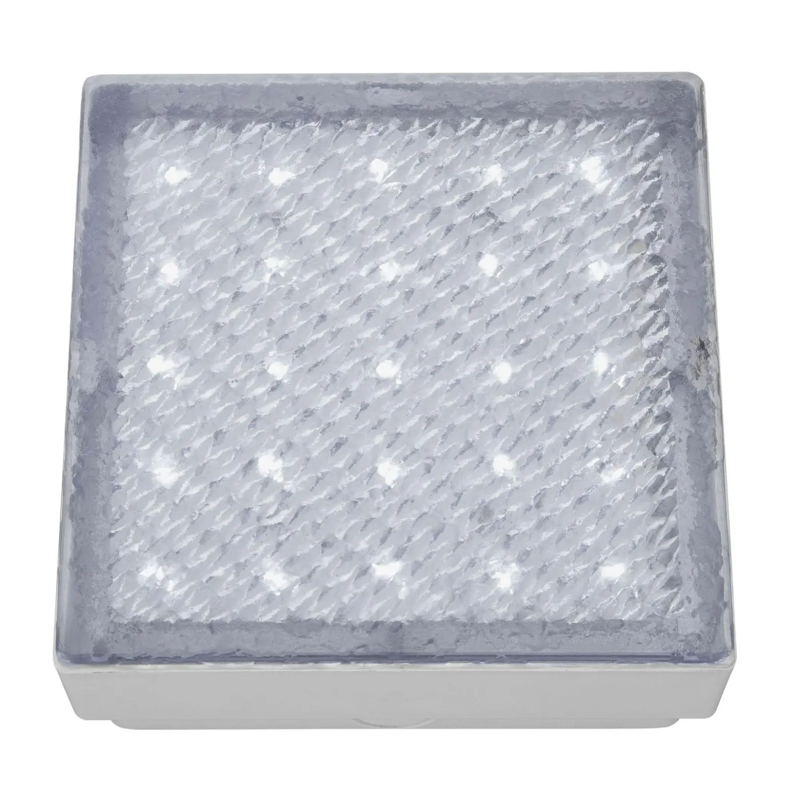 LED upotettu lattiavalaisin Walkover, IP68 15x15cm 15x15cm