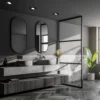 LED-uppokohdevalo 7597 3x, IP65, 4 000 K, musta