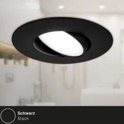 LED-uppokohdevalo 7597 3x, IP65, 4 000 K, musta
