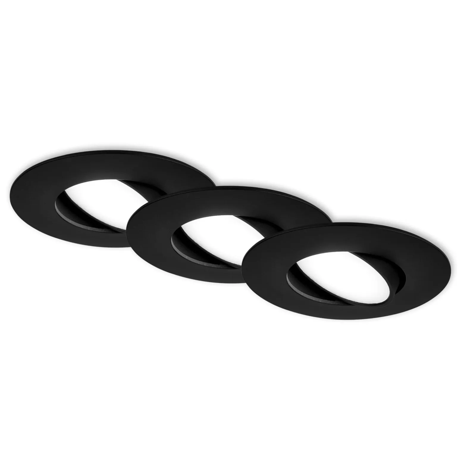 LED-uppokohdevalo 7597 3x, IP65, 4 000 K, musta