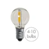 LED-vaihtolamppu E10 0.5W kirkas 23-55VAC/DC 3xsarja