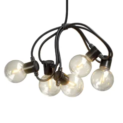 LED-valoketju hehkuoptiikka meripihka 10-lampp.