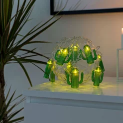 LED-valoketju Kaktukset, paristokäyttöinen
