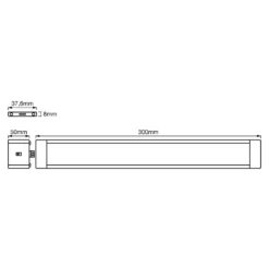 LEDVANCE Cabinet Slim kaapinalainen valaisin 30cm 2 kpl 2 kpl