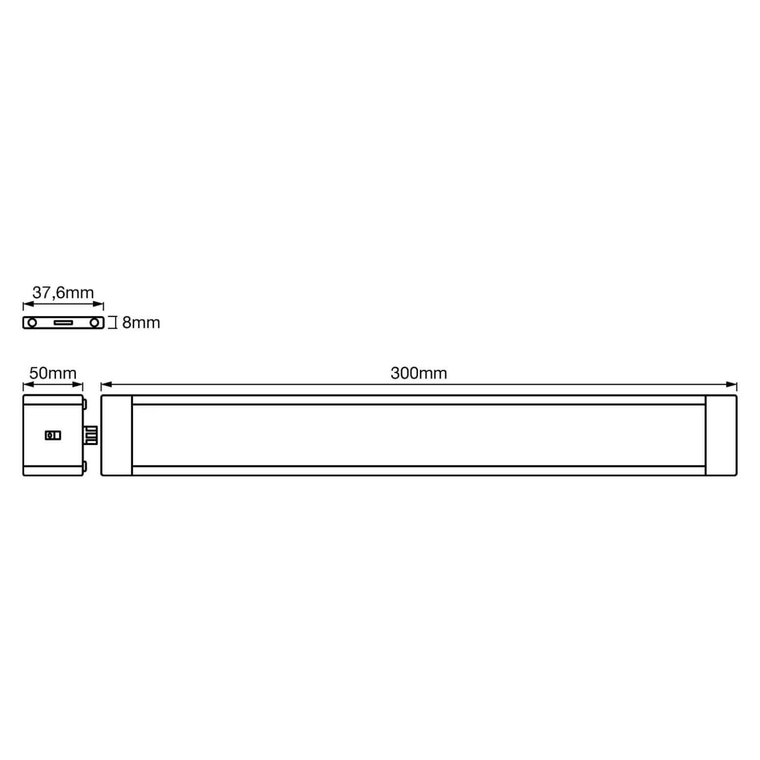LEDVANCE Cabinet Slim kaapinalainen valaisin 30cm 2 kpl 2 kpl