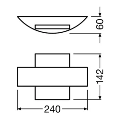 LEDVANCE Endura Style Shield Square ulkoseinävalo