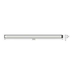 LEDVANCE Flex COB LED-nauha IP44 3,000K, 3m, 3m