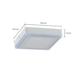 LEDVANCE LED Click White Square-kattovalaisin 20cm