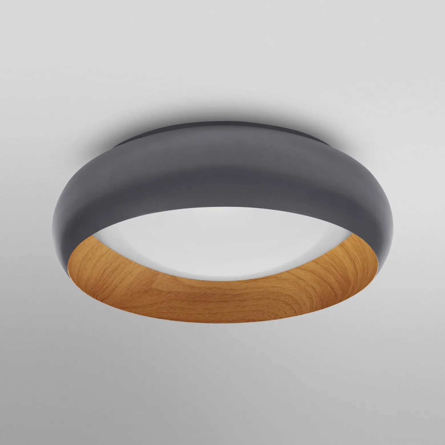 LEDVANCE LED-kattovalaisin Orbis Livia Ø 30 cm, harmaa, metallia