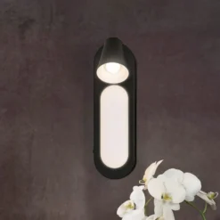 LEDVANCE LED-seinävalaisin Neptune, 1 spotti, kytkin, musta