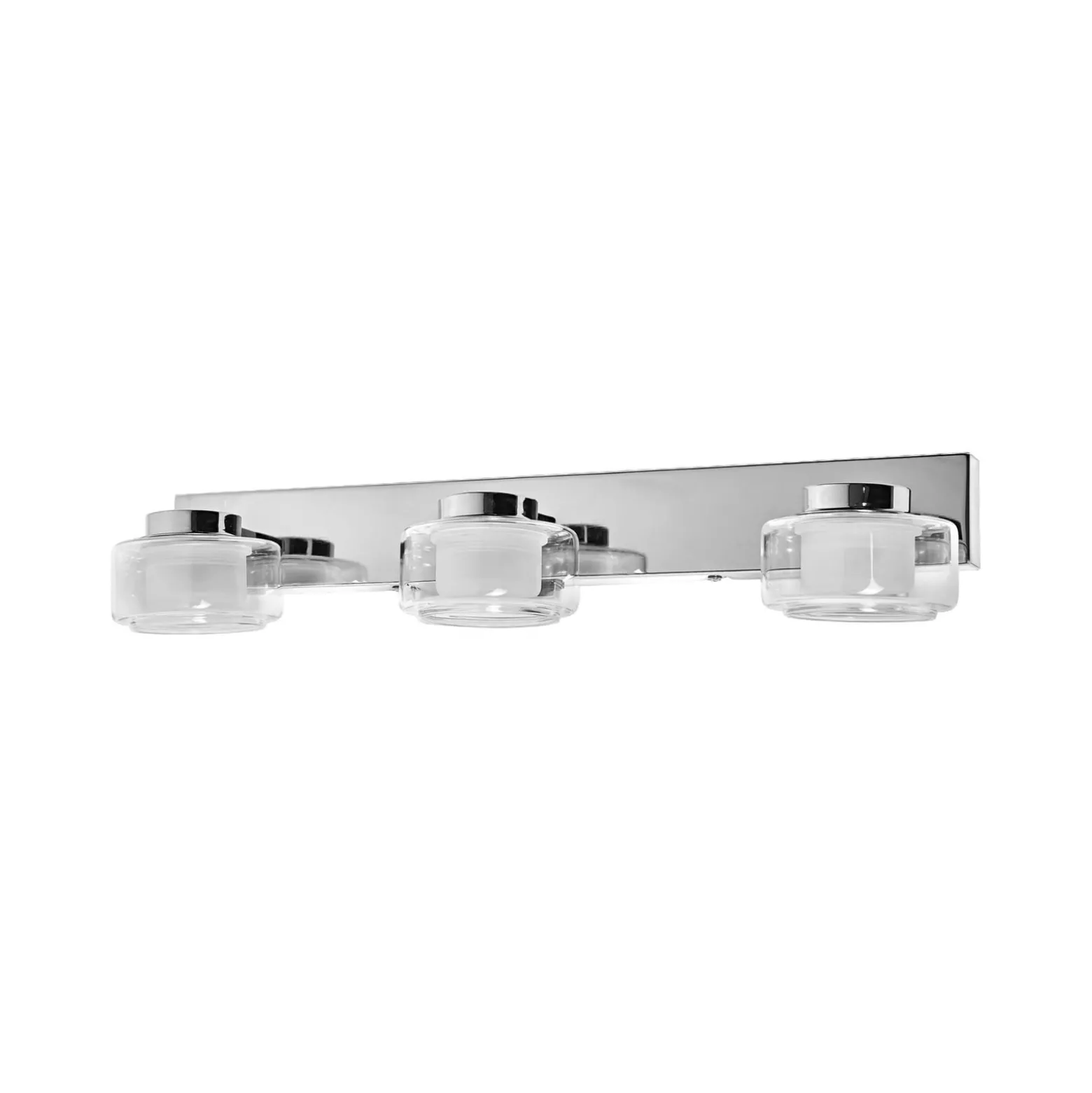 LEDVANCE LED-seinävalaisin Orbis Flame, 3-valo, kromi, IP44