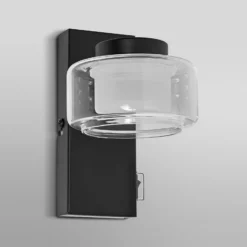LEDVANCE LED-seinävalaisin Orbis Flame, 1-valo, musta, IP44