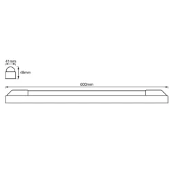 LEDVANCE Power Batten LED-kattovalaisin 60cm 4,000K