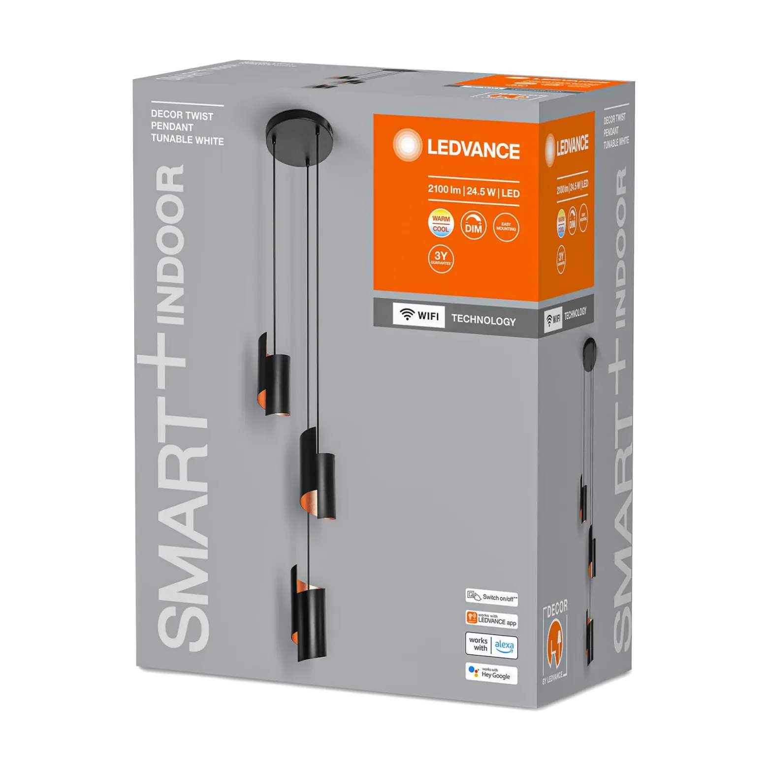 LEDVANCE SMART+ WiFi Decor Twist -riippuvalo musta