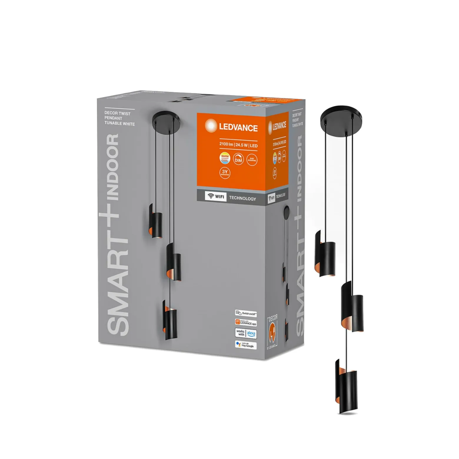 LEDVANCE SMART+ WiFi Decor Twist -riippuvalo musta