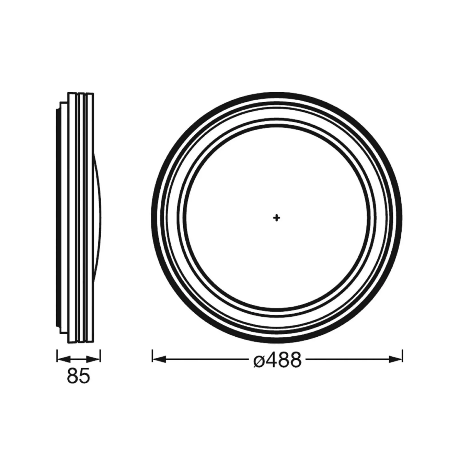 LEDVANCE SMART+ WiFi Orbis Jarden -kattovalo 50cm