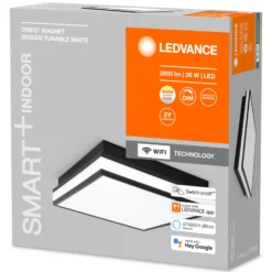 LEDVANCE SMART+ WiFi Orbis magneetti musta, 30x30cm