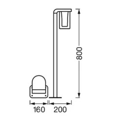 LEDVANCE SMART+ WiFi Outdoor Cascade korkeus 80 cm