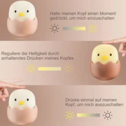 LED-yövalo Eggy Egg, akku
