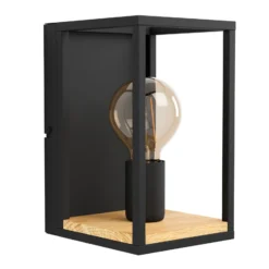 Libertad seinävalaisin, leveys 14 cm, musta/puu, teräs