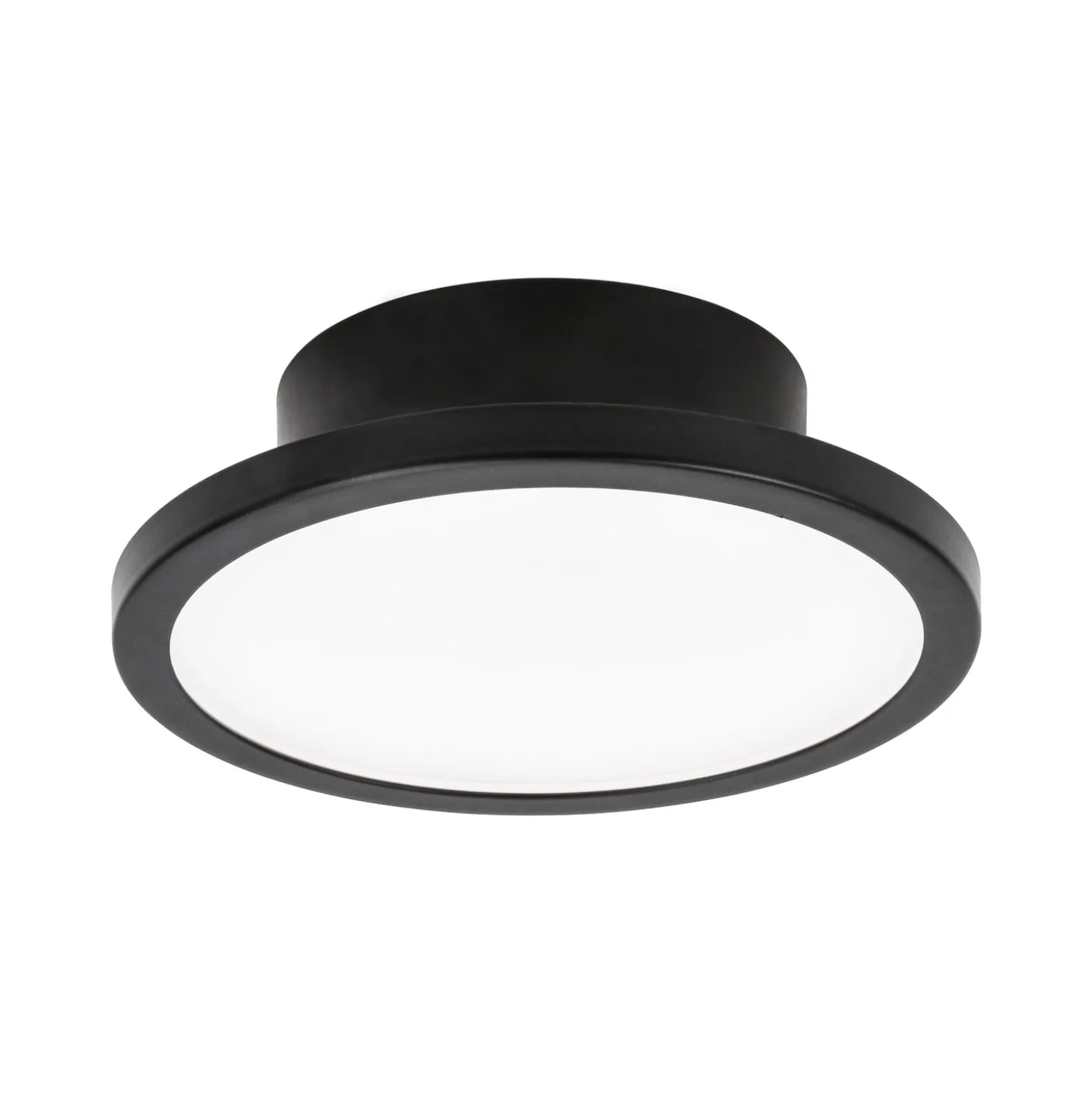 LIGHTME LED kattovalaisin Aqua Ø 14.7cm musta