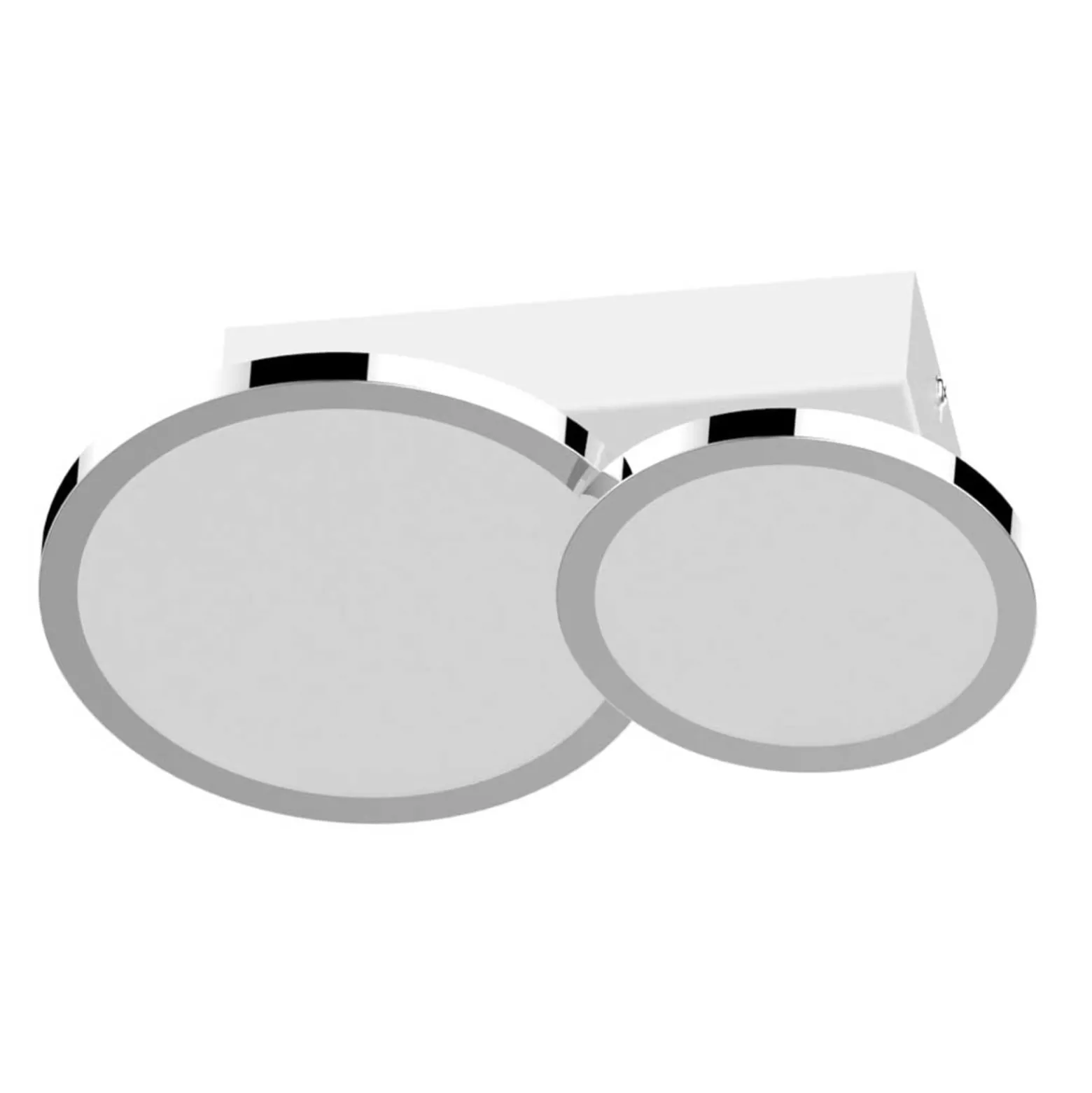 Lightme-LED-kattovalaisin Aqua, 2-lamppuinen, CCT