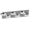 Lightme-LED-peililamppu Aqua down, kromi, 3-lamppu