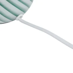 Lindby Andriana pöytävalaisin, vihreä/valkoinen, lasia, Ø 15 cm