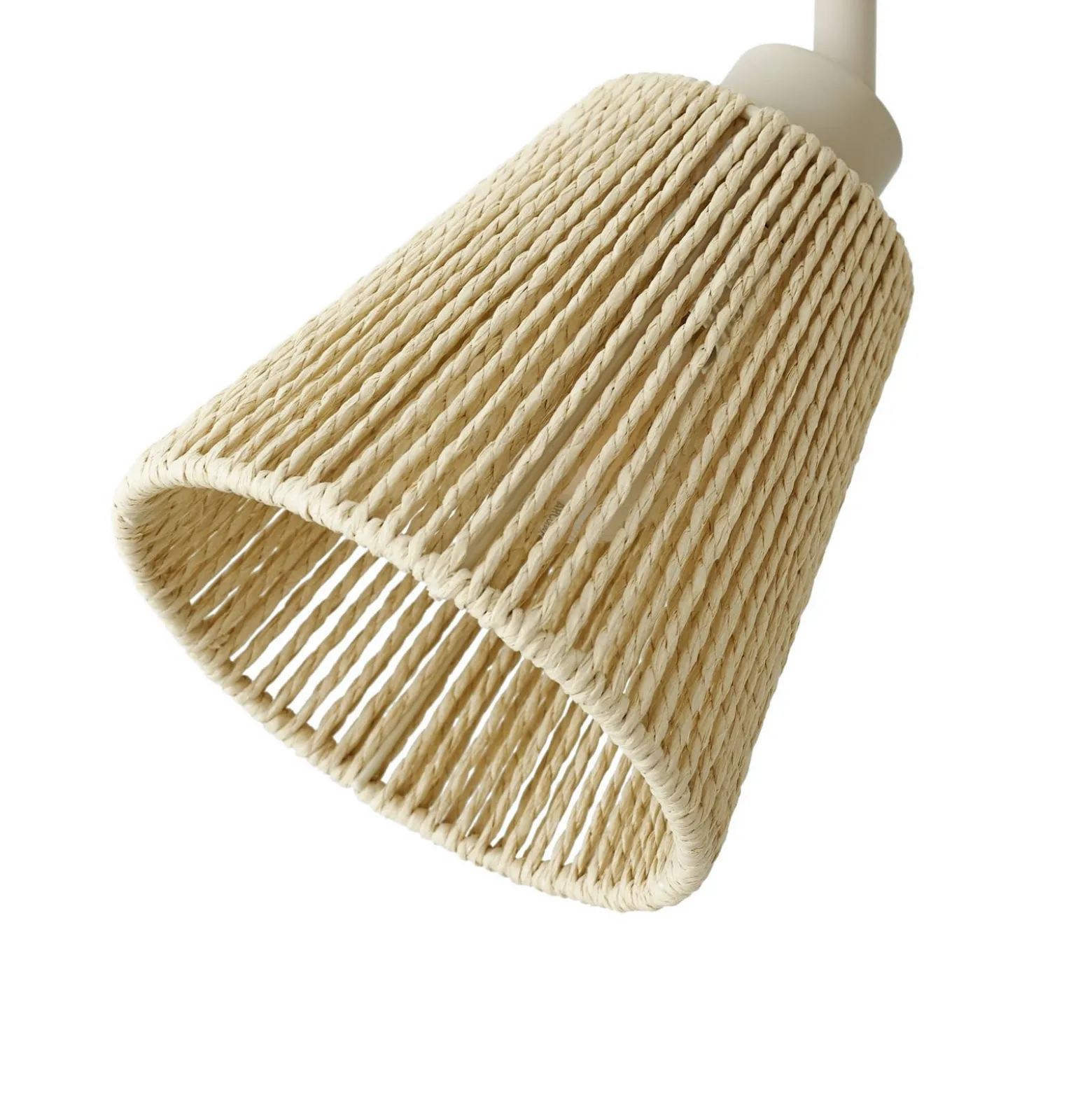 Lindby Anuva -kattokohdevalo, 72 cm, 3-lamppuinen, beige, paperi