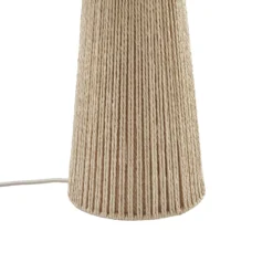 Lindby Anuva -pöytävalaisin, korkeus 42 cm, paperi, beige, E27