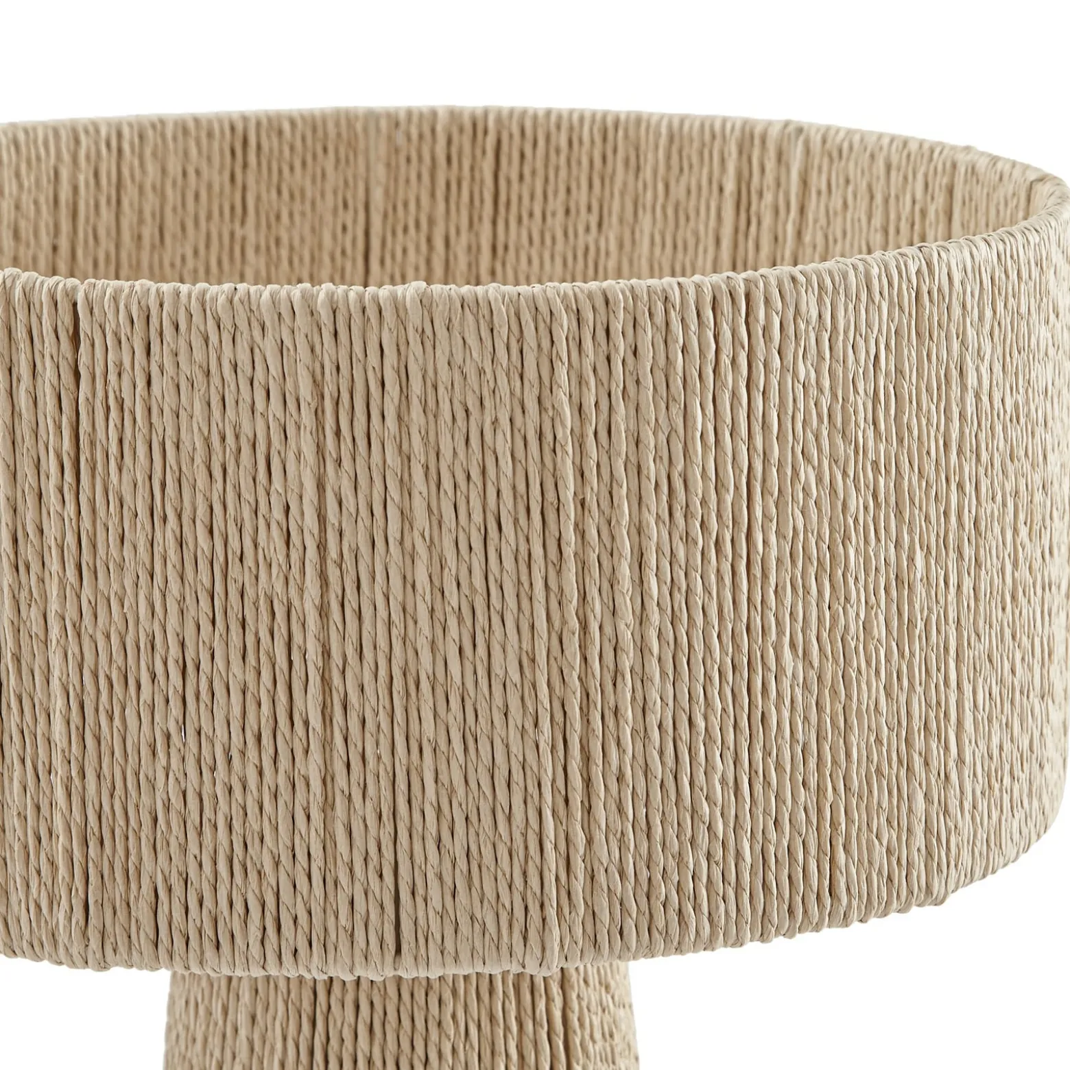 Lindby Anuva -pöytävalaisin, korkeus 42 cm, paperi, beige, E27