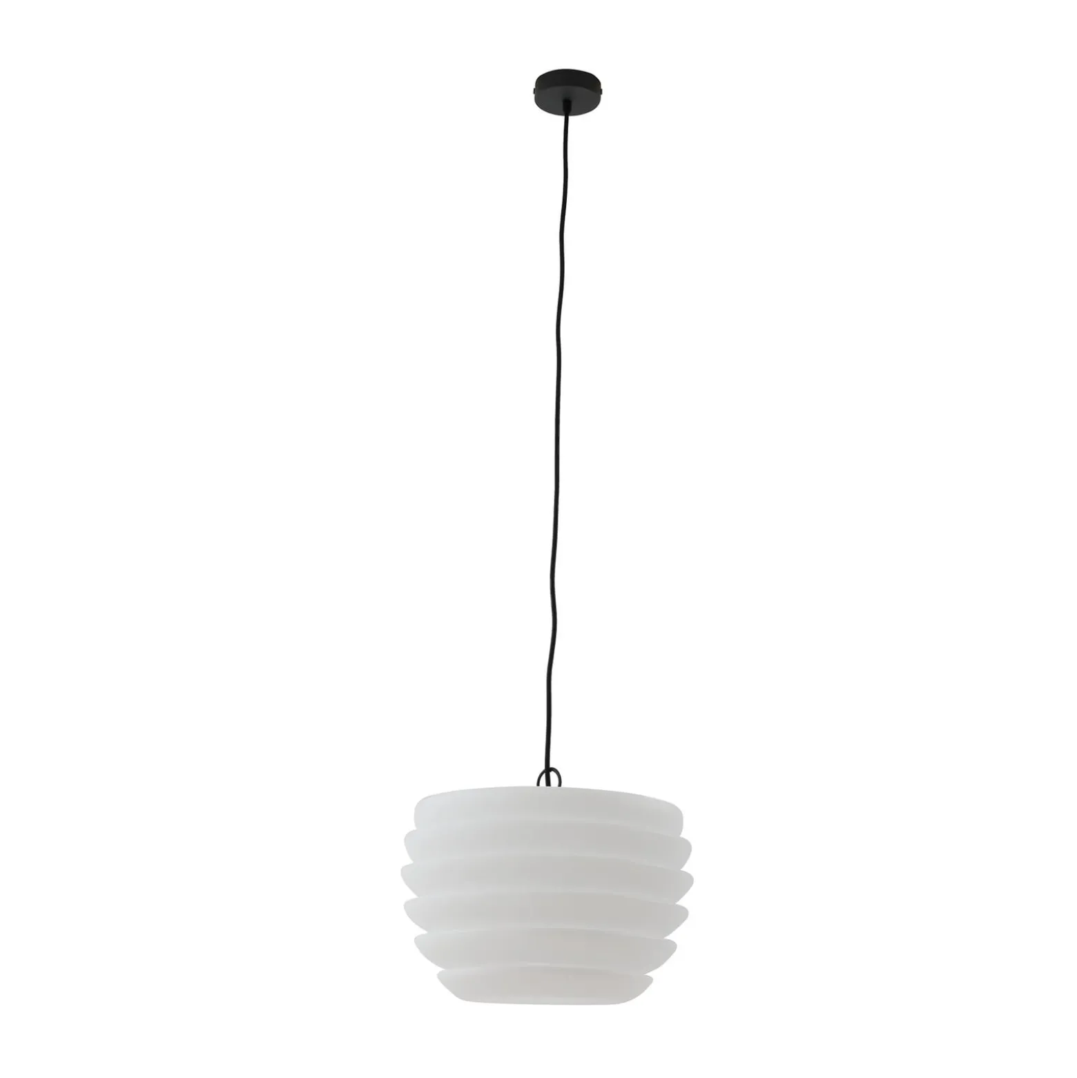 Lindby Arona -ulkoriippuvalaisin Ø38 cm valkoinen