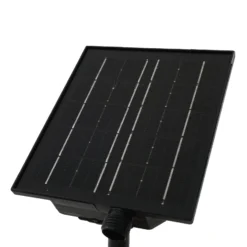 Lindby aurinkokäyttöinen LED-valaisin Sabriel, suora, musta, alumiini, 3000K
