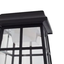 Lindby aurinko-LED-seinävalaisin Latarka, korkeus 24 cm, anturi