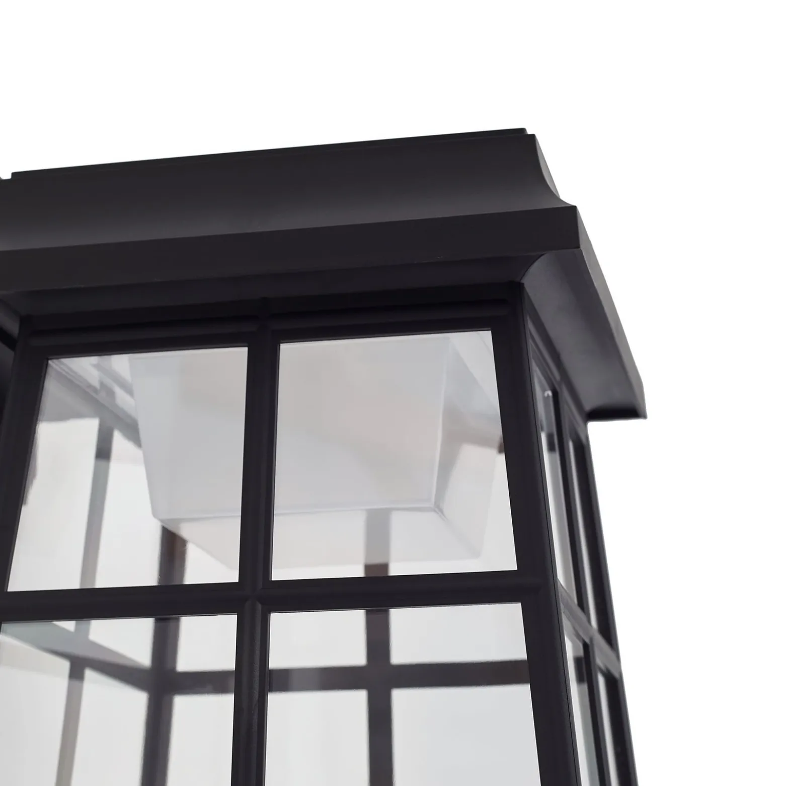 Lindby aurinko-LED-seinävalaisin Latarka, korkeus 24 cm, anturi