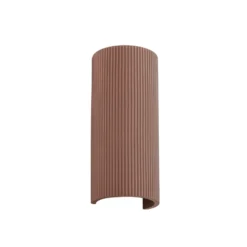 Lindby Colja -seinävalaisin, ruskea, pyöreä, korkeus 30,5 cm, kipsi