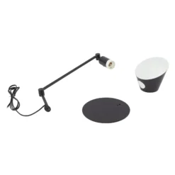 Lindby Corali pöytävalaisin, musta, metalli, korkeus 64cm