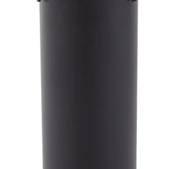 Lindby Dangan-pylväsvalaisin, musta/kirkas, korkeus 90 cm, lasi