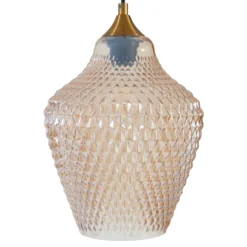 Lindby Drakar riippuvalaisin, 1fl, meripihka, Ø 22cm