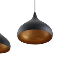 Lindby Elamira-riippuvalaisin, musta, metalli, 133cm, 3-valo.