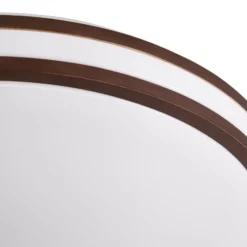 Lindby Emiva LED-kattovalaisin, halkaisija 40 cm, tumma puu, CCT