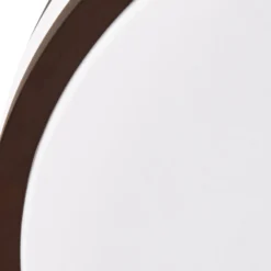 Lindby Emiva LED-kattovalaisin, halkaisija 40 cm, tumma puu, CCT