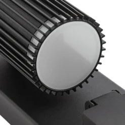 Lindby Enerio -ulkoseinälamppu, musta, pistorasia, GU10, IP44