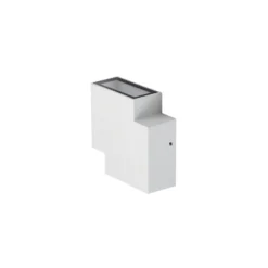 Lindby Fendir LED-ulkoseinävalaisin, valkoinen, alumiini, 10,5 cm