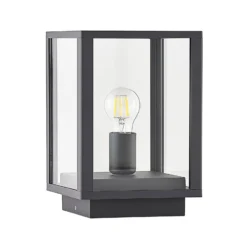 Lindby Giavanna jalustavalaisin, 29 cm, antrasiitti, IP44, E27