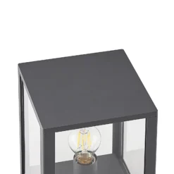 Lindby Giavanna jalustavalaisin, 29 cm, antrasiitti, IP44, E27