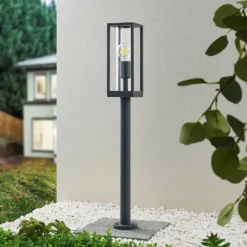 Lindby Giavanna polkuvalaisin, 80 cm, antrasiitti, IP44, E27