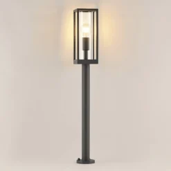 Lindby Giavanna polkuvalaisin, 80 cm, antrasiitti, IP44, E27