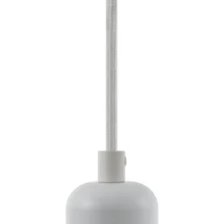 Lindby Hattie-riippuvalaisin, E27-pidin, valkoinen, Ø 4,7 cm